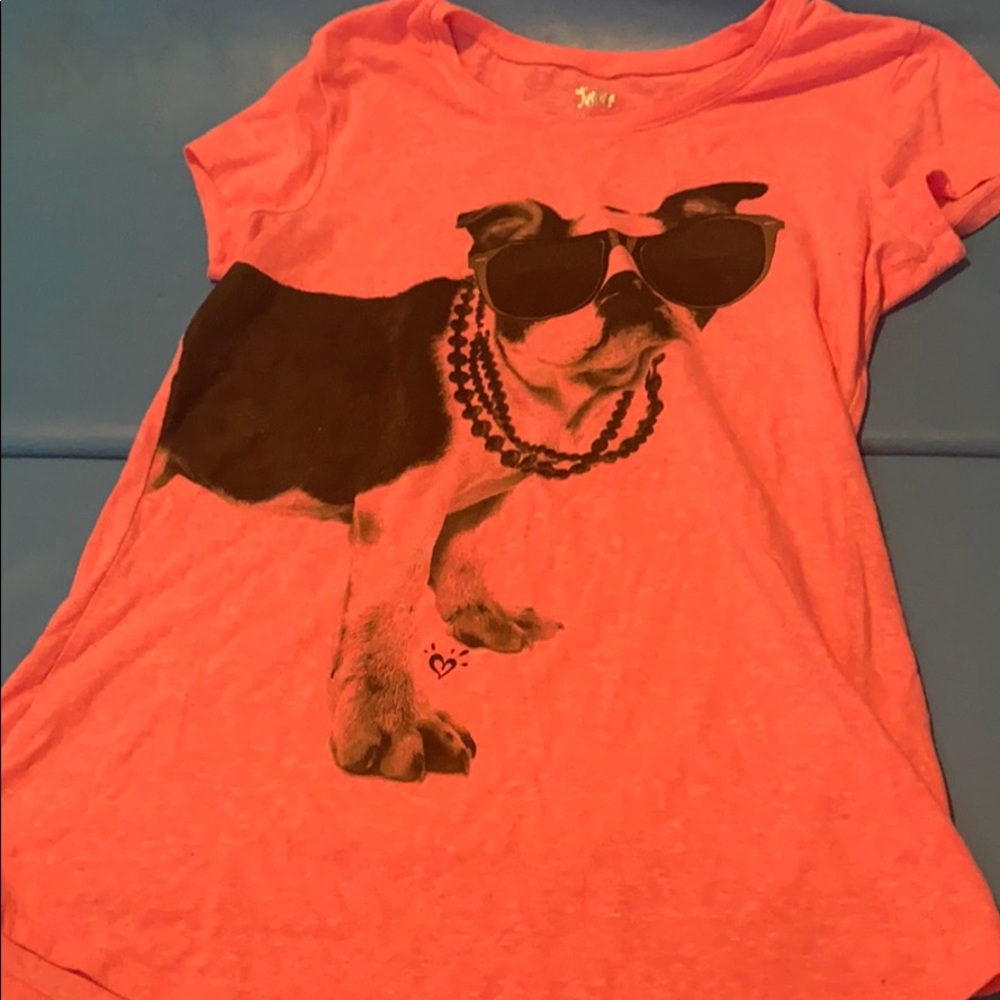 Pink dog shirt